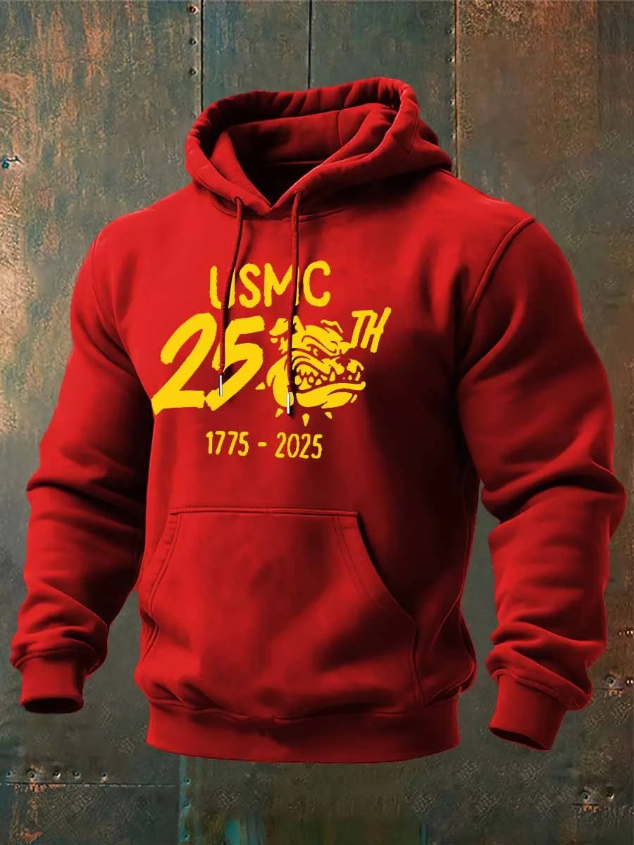 USMC Devil Dog 250th USA Anniversary Hoodie 1775 2025 Christmas Gifts For Marine Veterans - Image 2