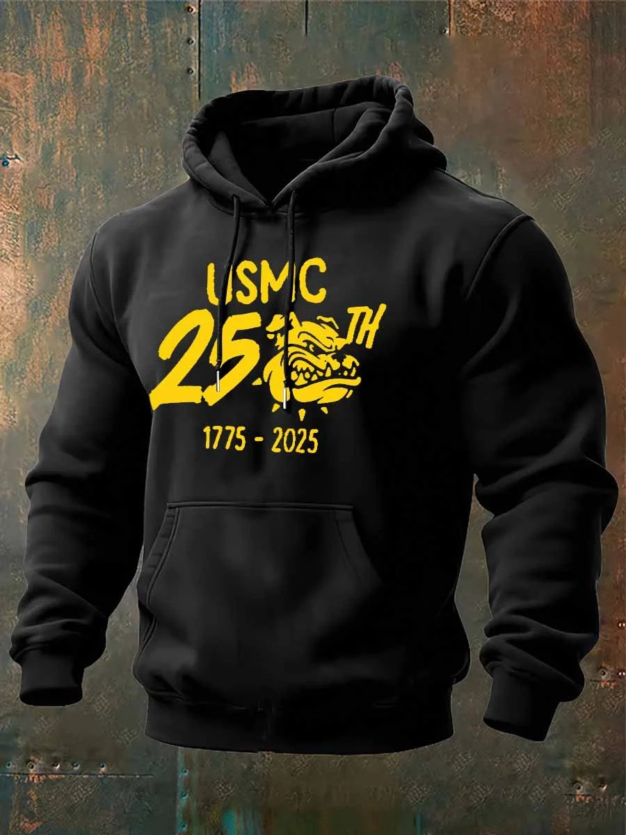 USMC Devil Dog 250th USA Anniversary Hoodie 1775 2025 Christmas Gifts For Marine Veterans