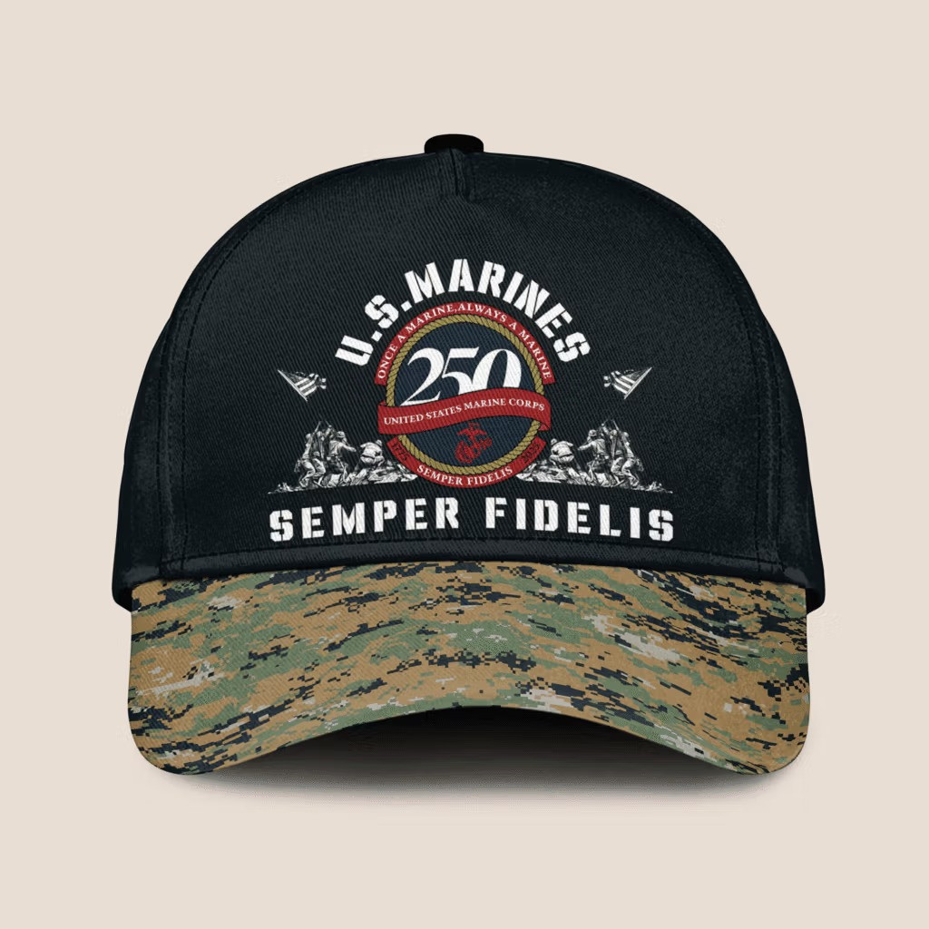 USMC Semper Fi 250Th Anniversary Camo Hat 1775 2025 Marine Corps Gifts For Marine Veterans