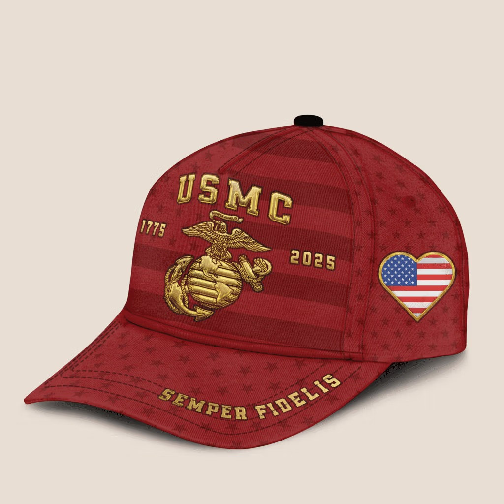 USMC Semper Fi 250Th Anniversary Hat 1775 2025 Marine Corps Baseball Cap Merchandise Gifts - Image 2