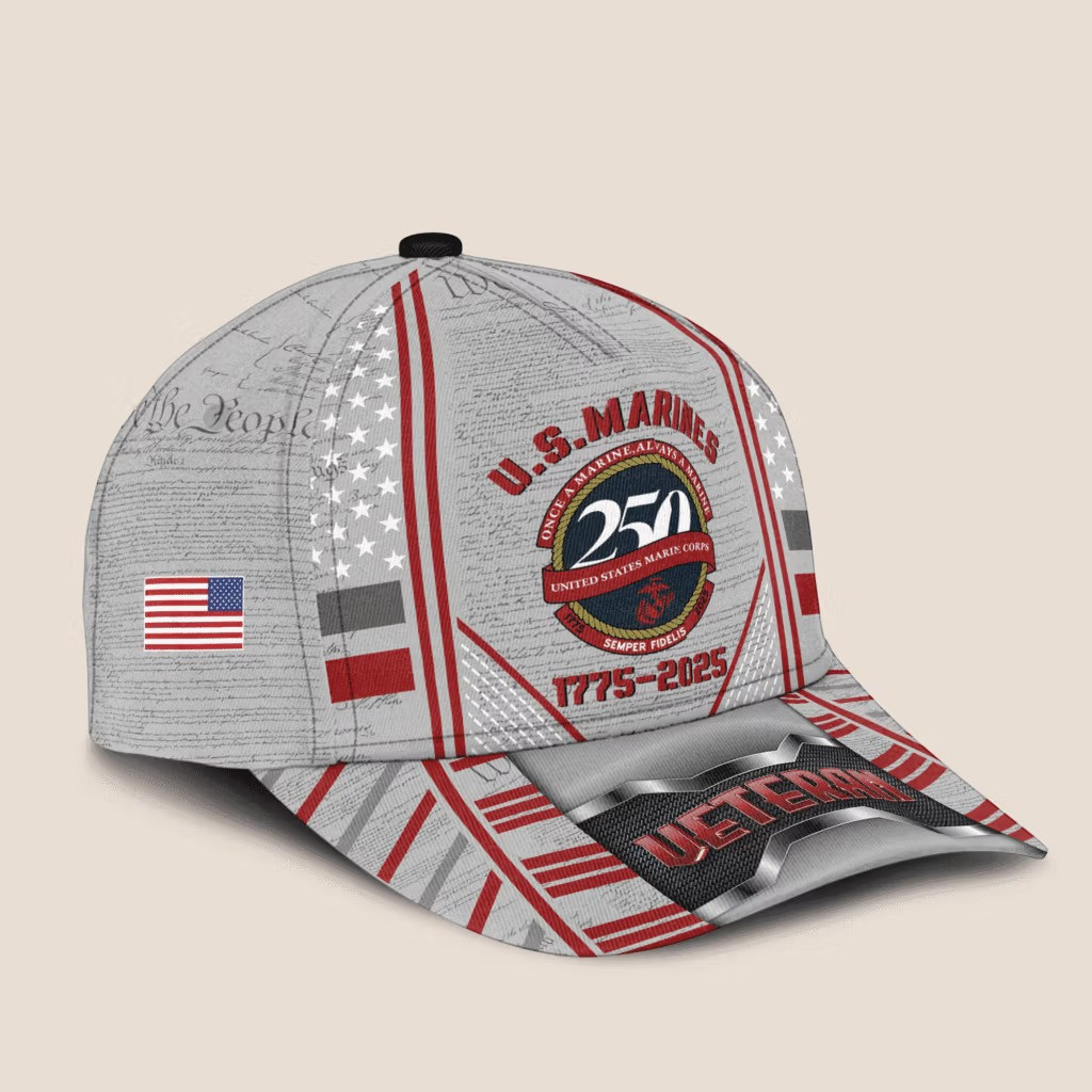 USMC Semper Fi 250Th Anniversary Hat 1775 2025 Patriotic Ball Cap Gifts For Marine Veterans - Image 2