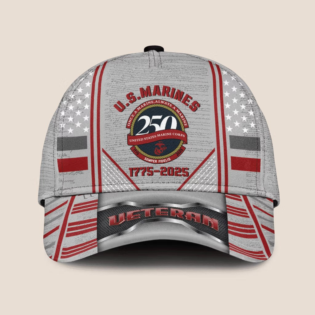 USMC Semper Fi 250Th Anniversary Hat 1775 2025 Patriotic Ball Cap Gifts For Marine Veterans
