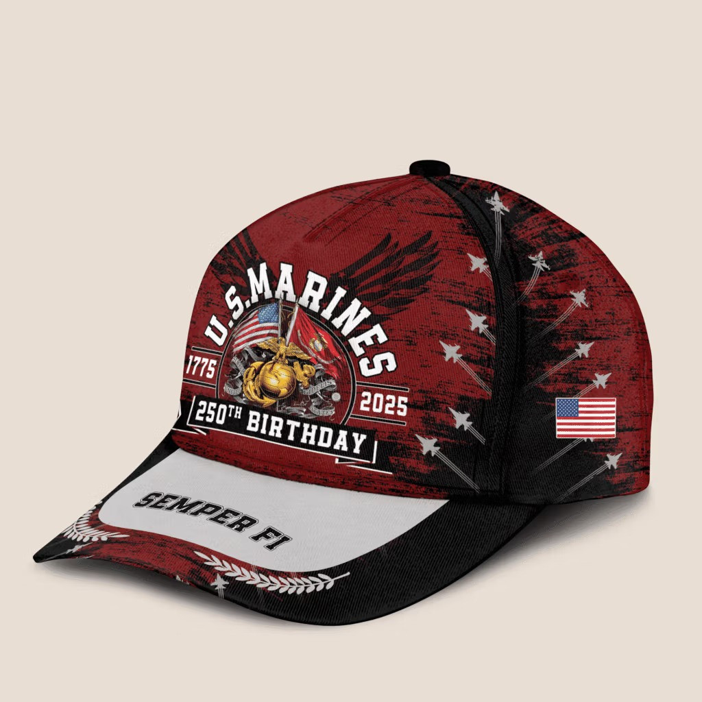 USMC Semper Fi 250Th Birthday Anniversary Hat 1775 2025 Merch Marine Corps Veteran Gifts - Image 3