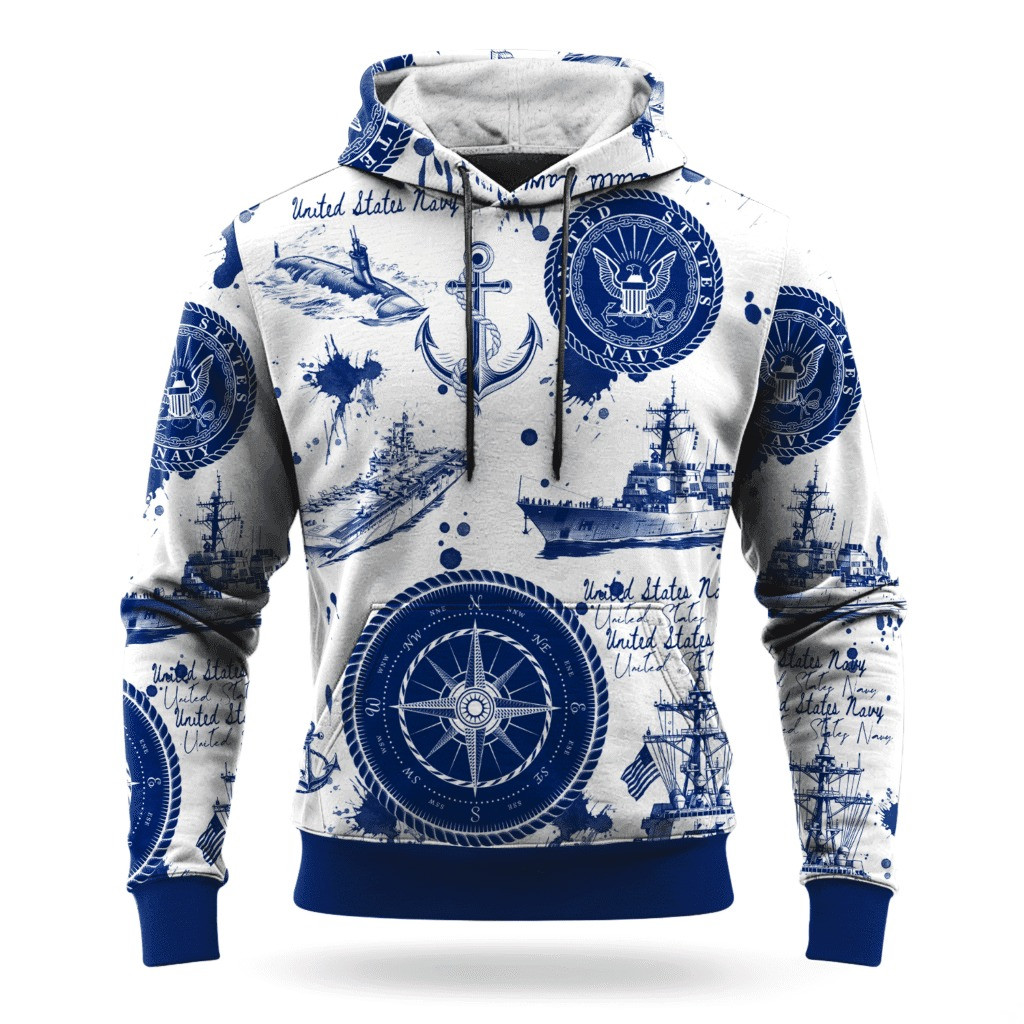 USN Navy 250Th Anniversary Hoodie USN Merch Unique Gifts For Navy Veterans