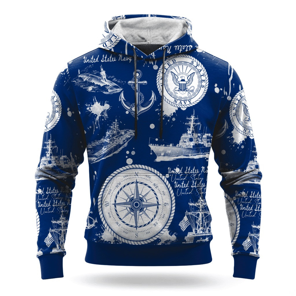 USN US Navy 250Th Anniversary Hoodie 1775 2025 Patriotic US Navy Veteran Clothing