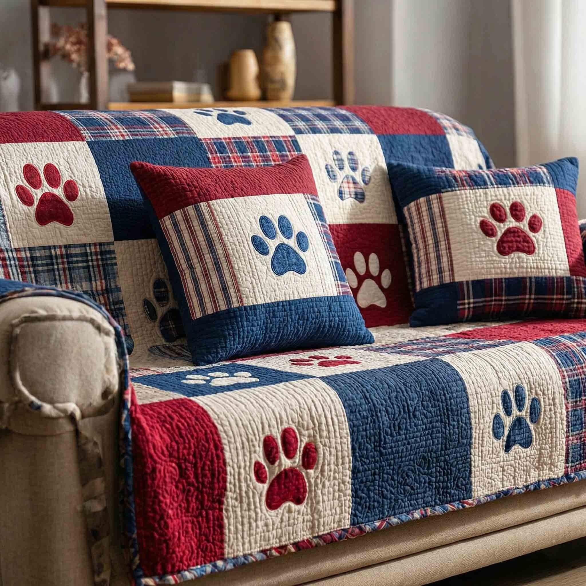 Warm Paws Home Quilted Sofa Cover Best Sofa Slipcovers Gifts For Dog Lovers