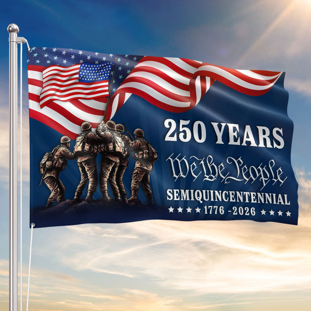 1776 2026 American Flag 250 Years We The People Semiquincentennial Grommet Flag Gift Ideas
