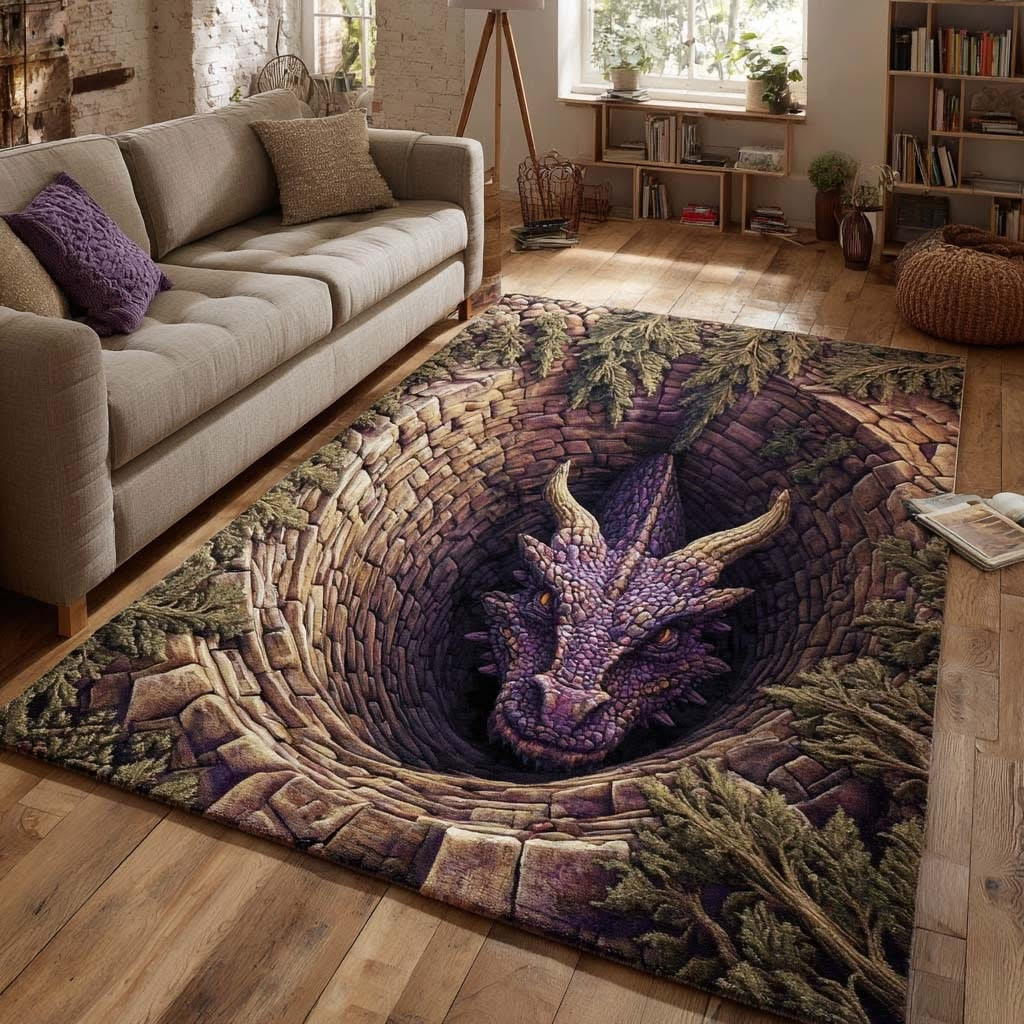 Abyss Dragon Eye Area Rug Mythical Living Room Rugs Home Decor Gift Ideas For Mother In Law