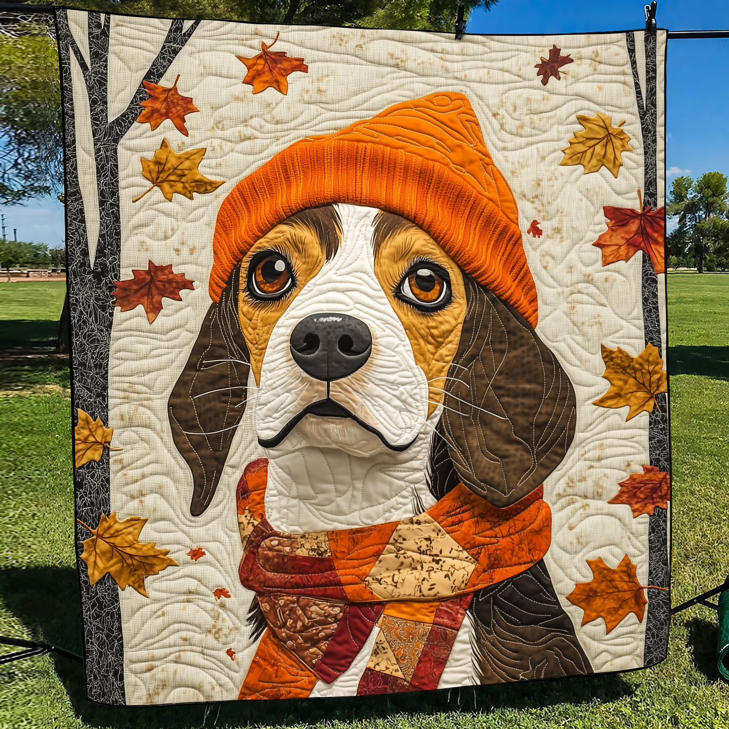 Adorable Beagle Quilted Blanket Best Bedsheets Dog Themed Gifts