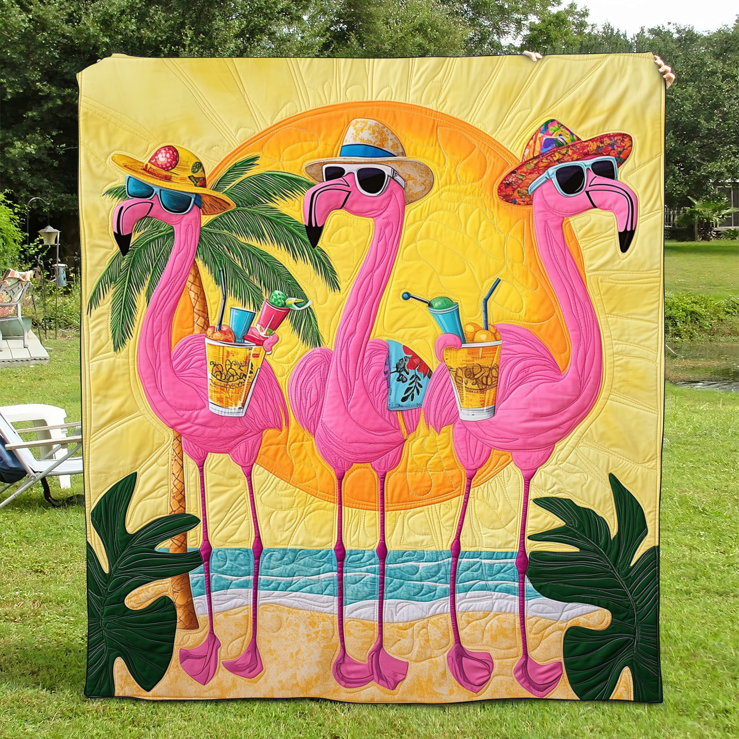 Adorable Flamingo Quilted Blanket Good Bed Sets Flamingo Gifts For Adults