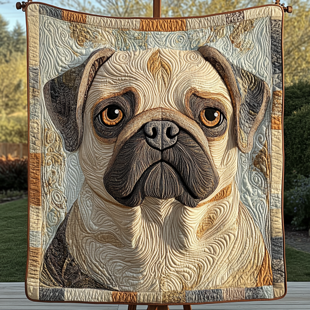 Adorable Pug Quilted Blanket Bedroom Decor Ideas Best Gifts For Pug Lovers