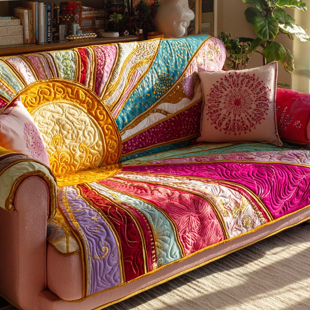 Amber Bloom Horizon Quilted Sofa Cover Great Couch Covers Cute Mothers Day Gifts