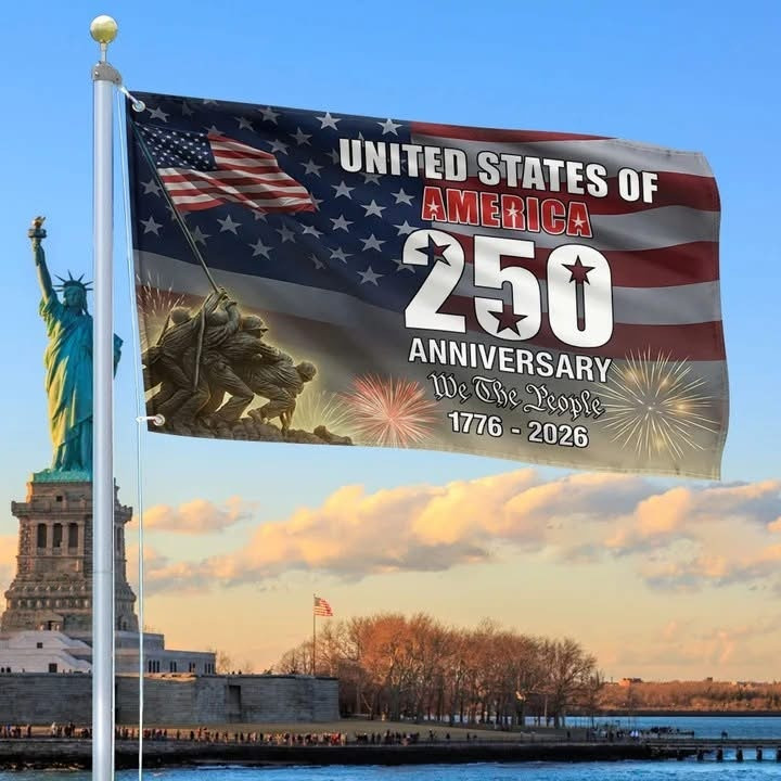America 250 Years Anniversary Flag We The People 1776 2026 Flag Independence Day Home Decor