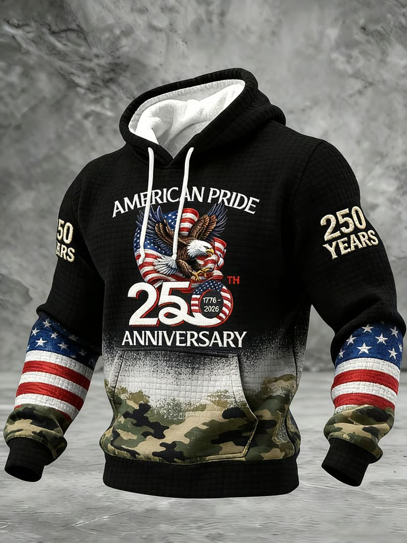 American Pride 250th Anniversary 1776 2026 Camo Hoodie Patriotic Fan Gear Best Gift For USA Americans