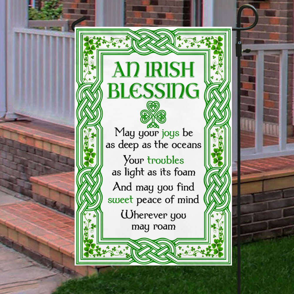 An Irish Blessing Flag St. Patrick's Day Decorations Home Flag