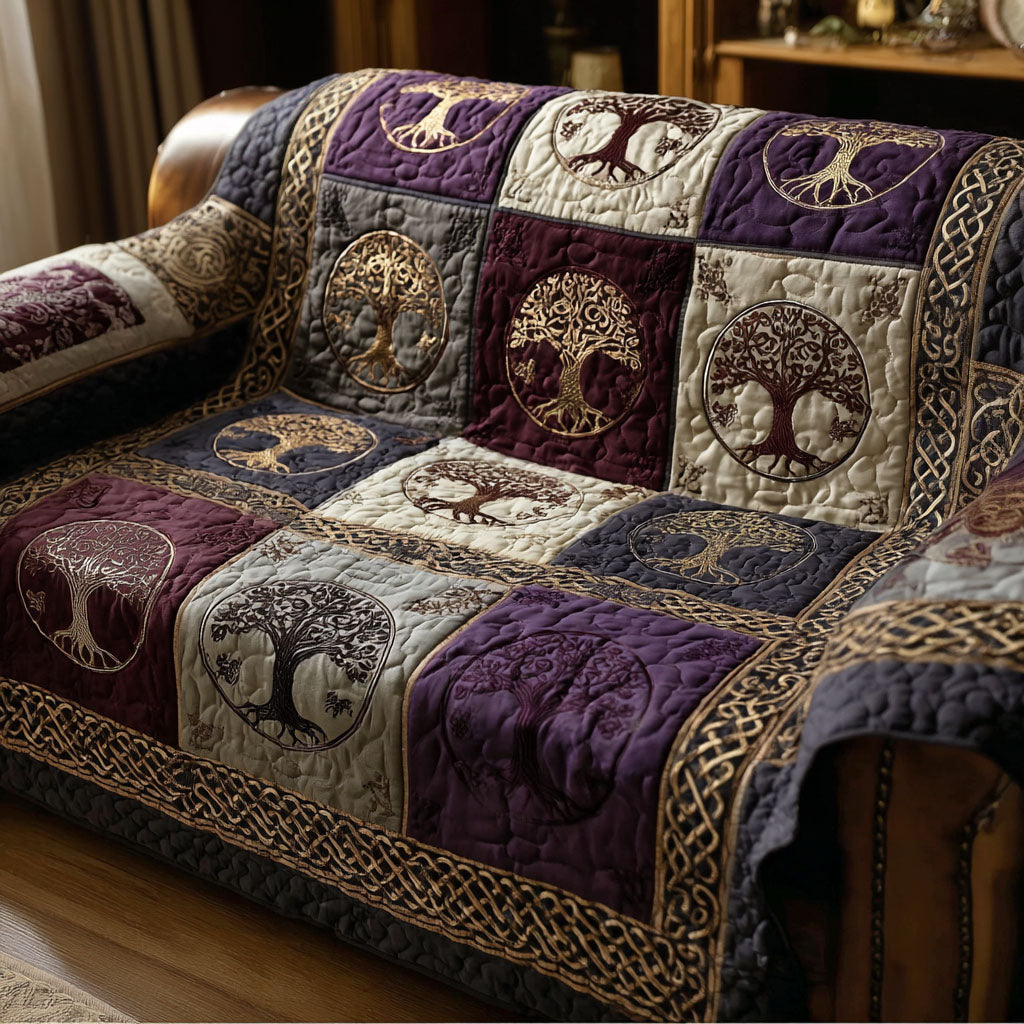 Ancestral Tree Quilted Sofa Cover Living Area Decor Ideas Tree Of Life Gifts For Mom