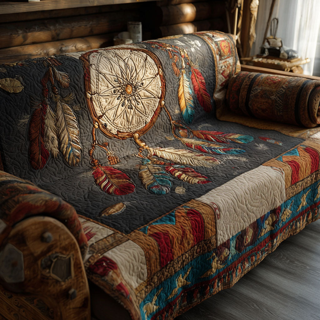 Ancestral Weave Quilted Sofa Cover Best Sofa Slipcovers Native American Mother'S Day Gifts