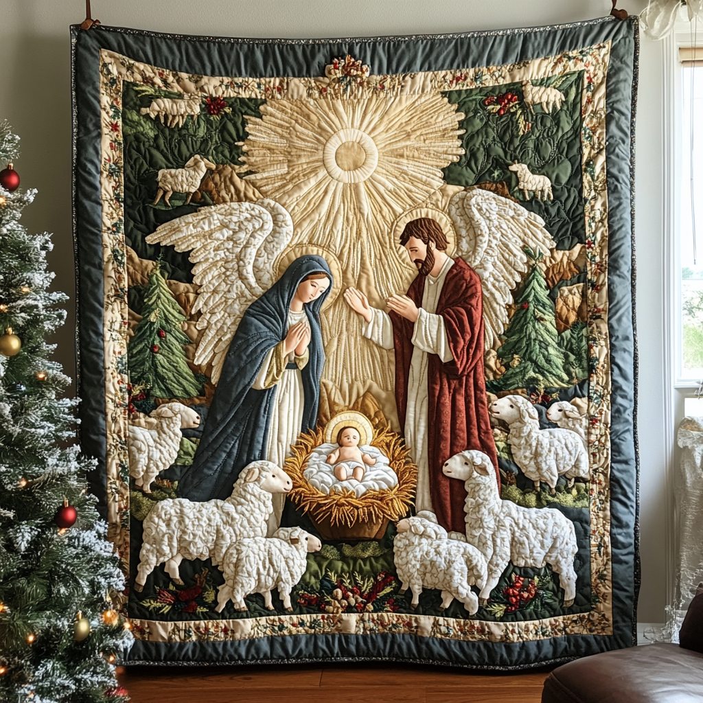 Angel Blessing Quilted Blanket Bedroom Holiday Decorating Ideas Best Christmas Gifts For Men