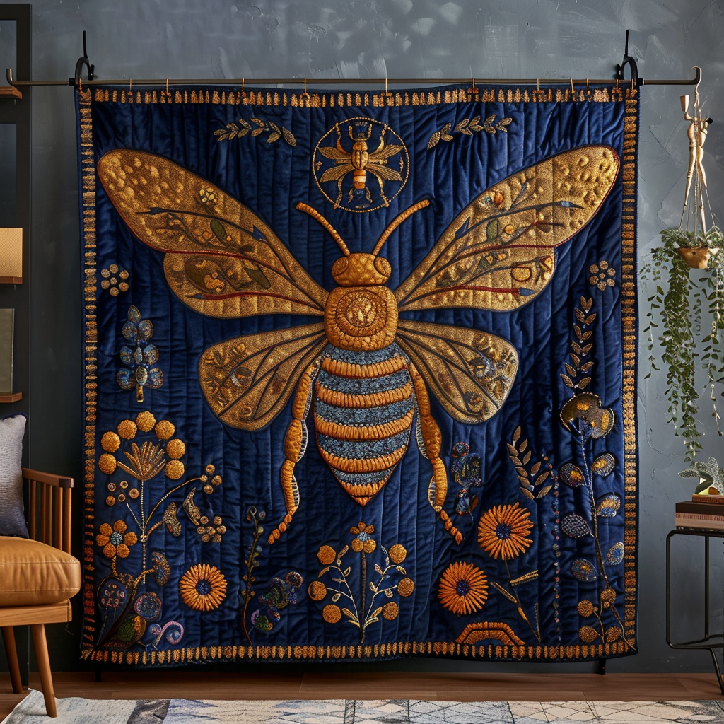Apiary Artistry Quilted Blanket Good Bed Sets Unique Bee Gifts