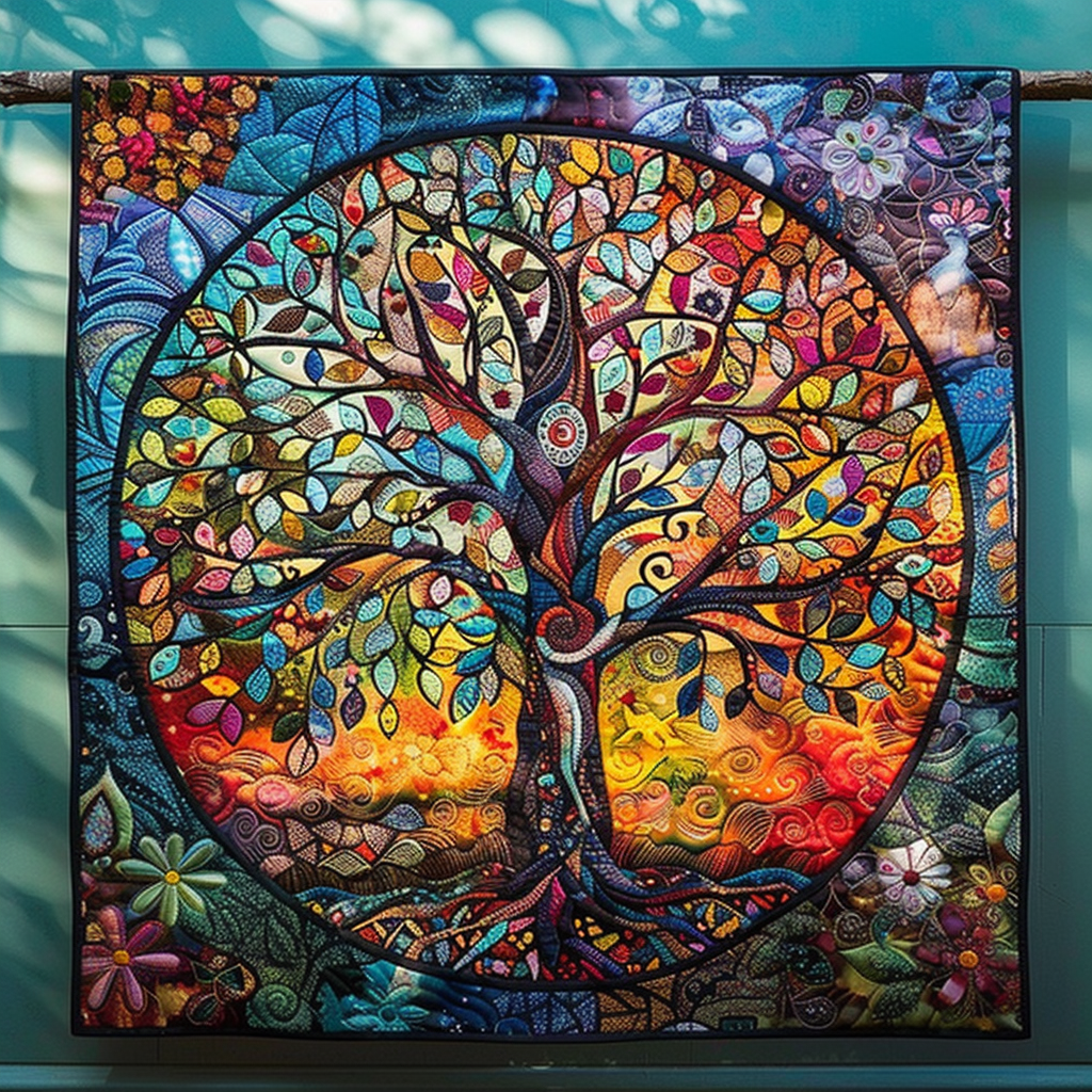 Autumn Arbor Quilted Blanket Best Bedding Sets Tree Of Life Gifts For Grangarents