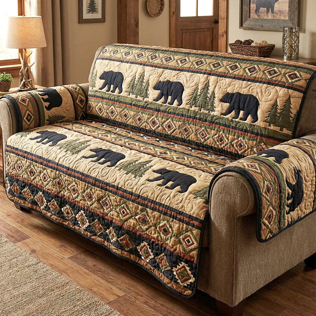 Autumn Lodge Quilted Sofa Cover Home Decorattions Native American Made Gifts