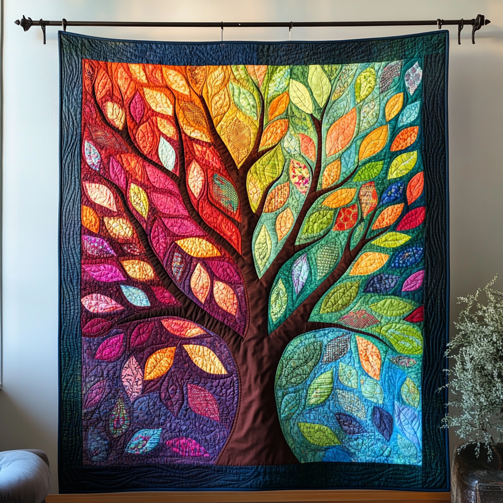 Autumn Radiance Quilted Blanket Best King Size Sheets Tree Of Life Gifts For Him