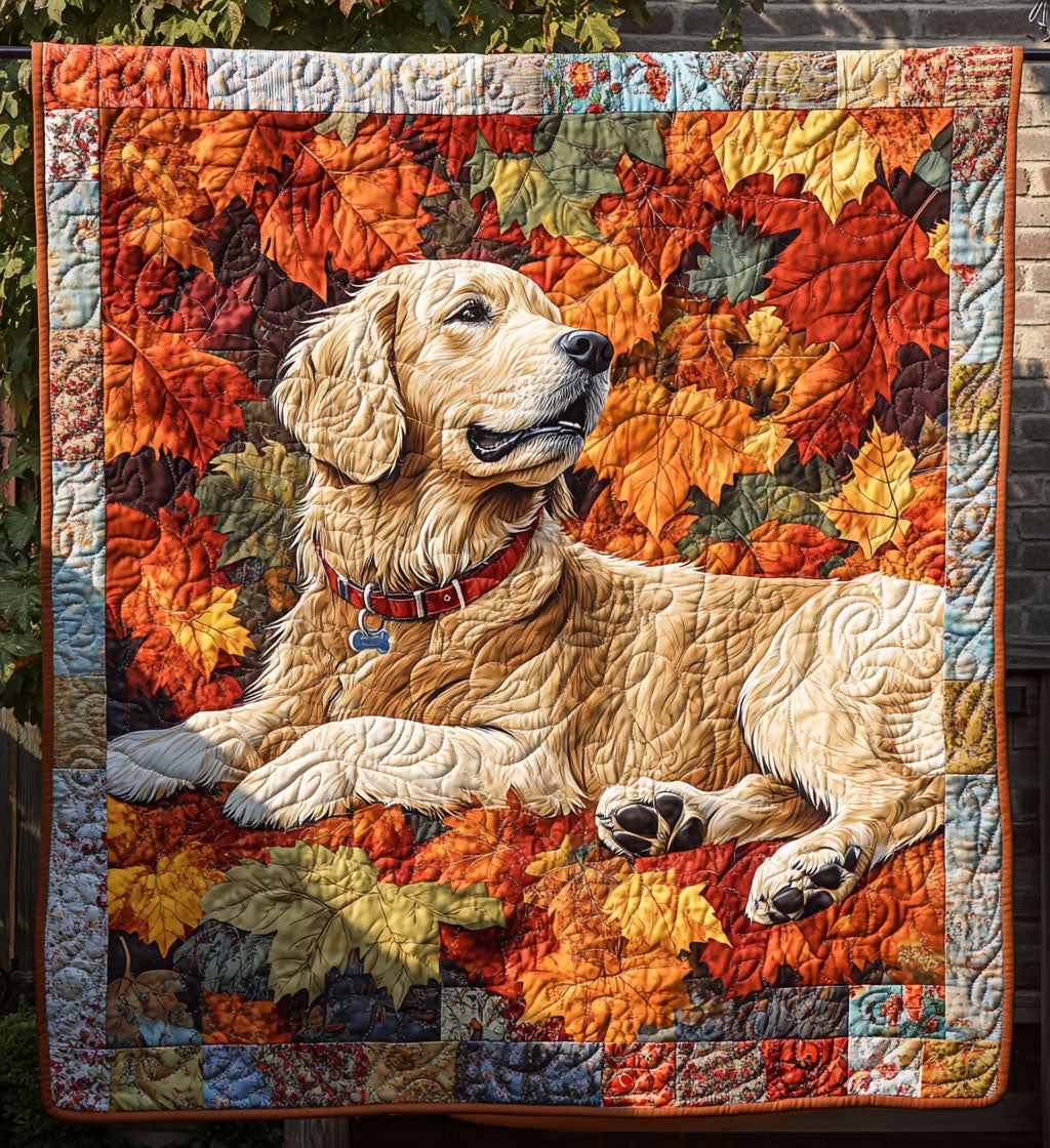 Autumn Retriever Moments Quilted Blanket Best Queen Sheets Gifts For Golden Retriever Owners