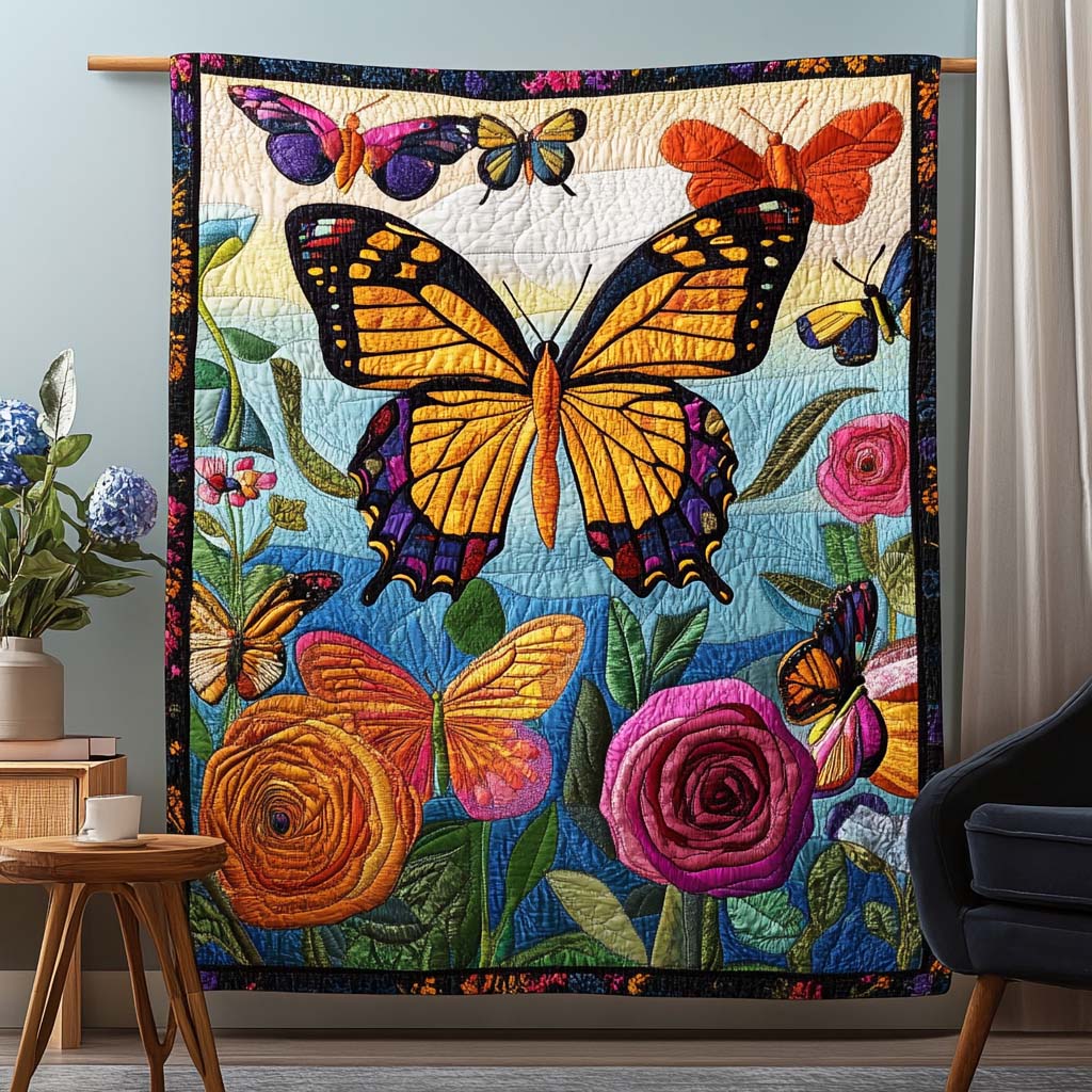 Azure Monarch Quilted Blanket Best King Sheets Mothersday Gift