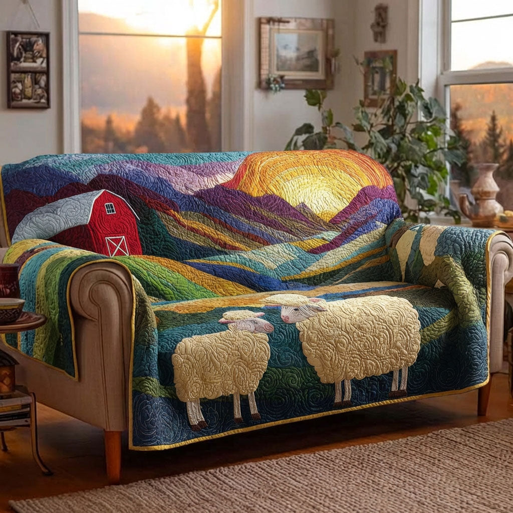 Barn Comfort Quilted Sofa Cover Cool Sofa Slipcovers Gifts With Sheep On Them