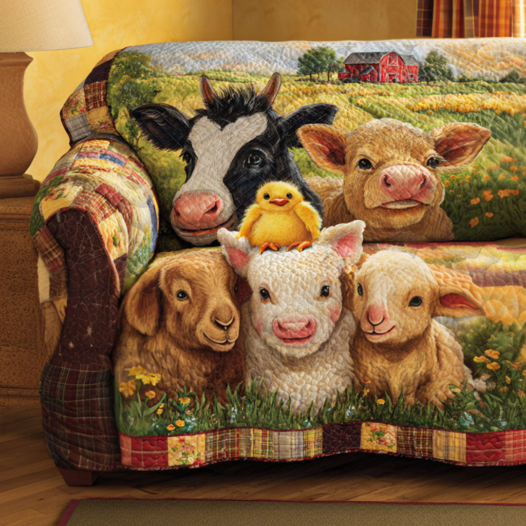 Barnyard Bliss Quilted Sofa Cover Best Sofa Covers Best Presents For Farmers