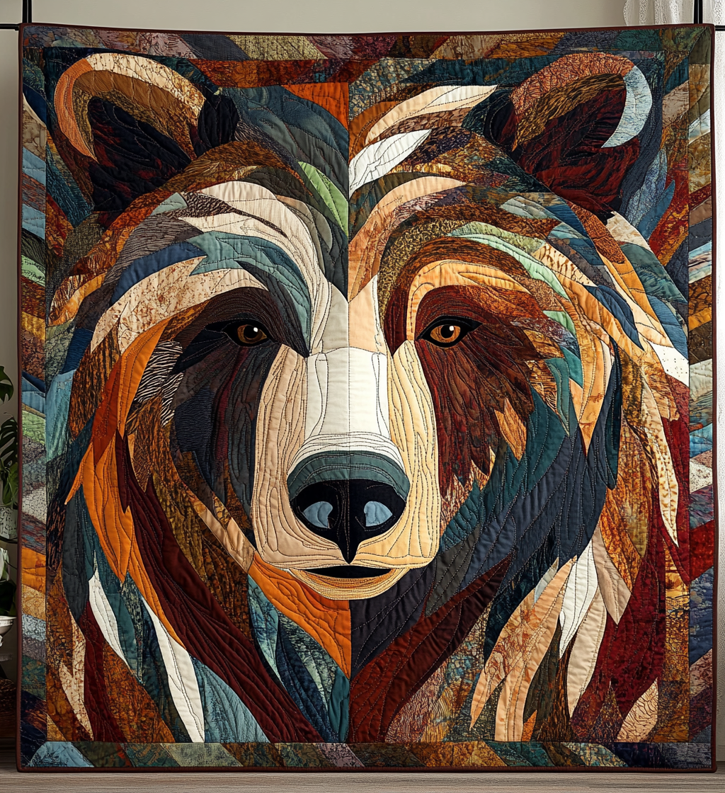 Bear Strength Quilted Blanket Best Bedspread Set Simple Father's Day Gift Ideas