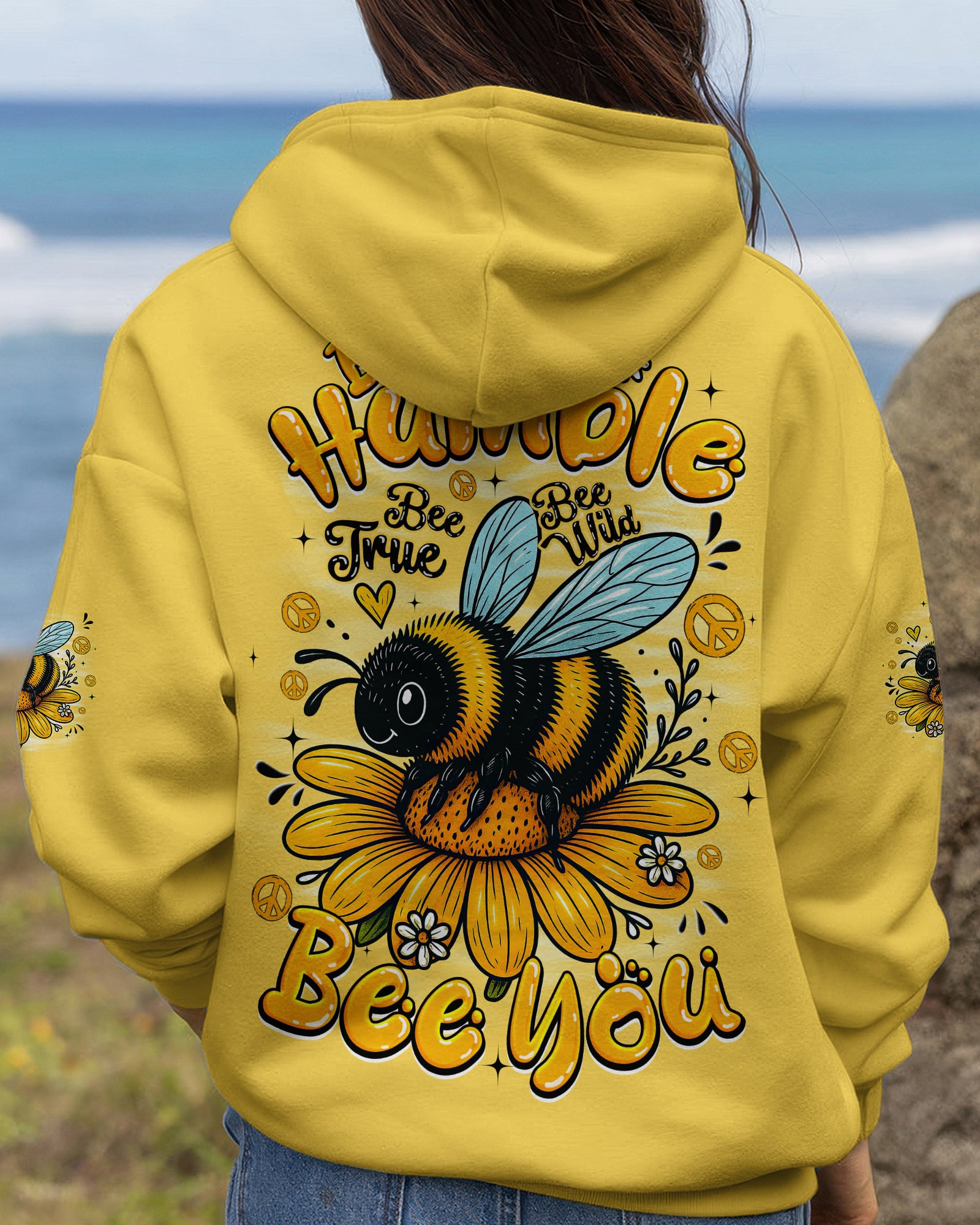 Bee You Bee Humble Hoodie Inspired Quotes Apparel Gift For Mom