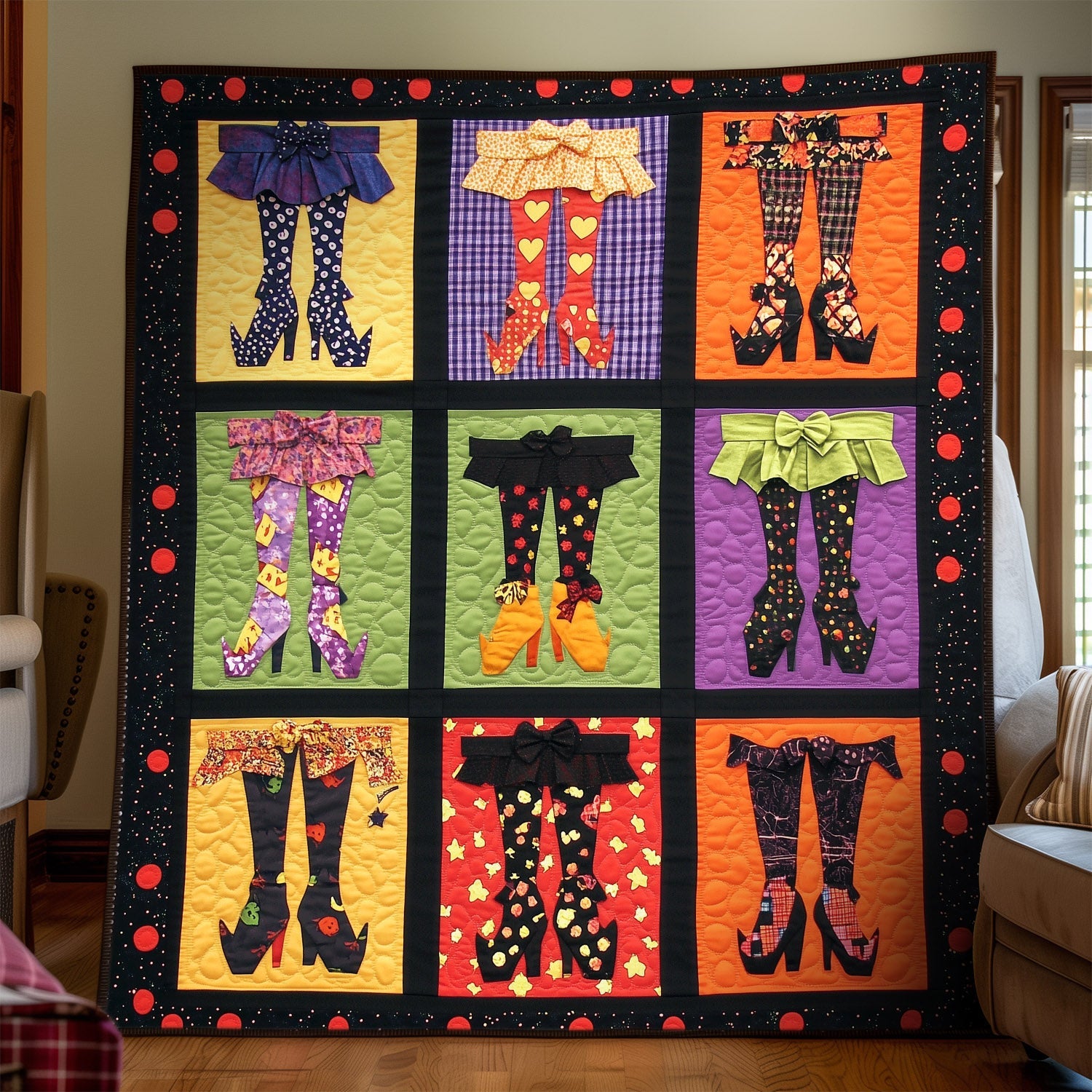 Bewitching Attire Quilted Blanket Bedroom Ideas Halloween Wedding Gifts