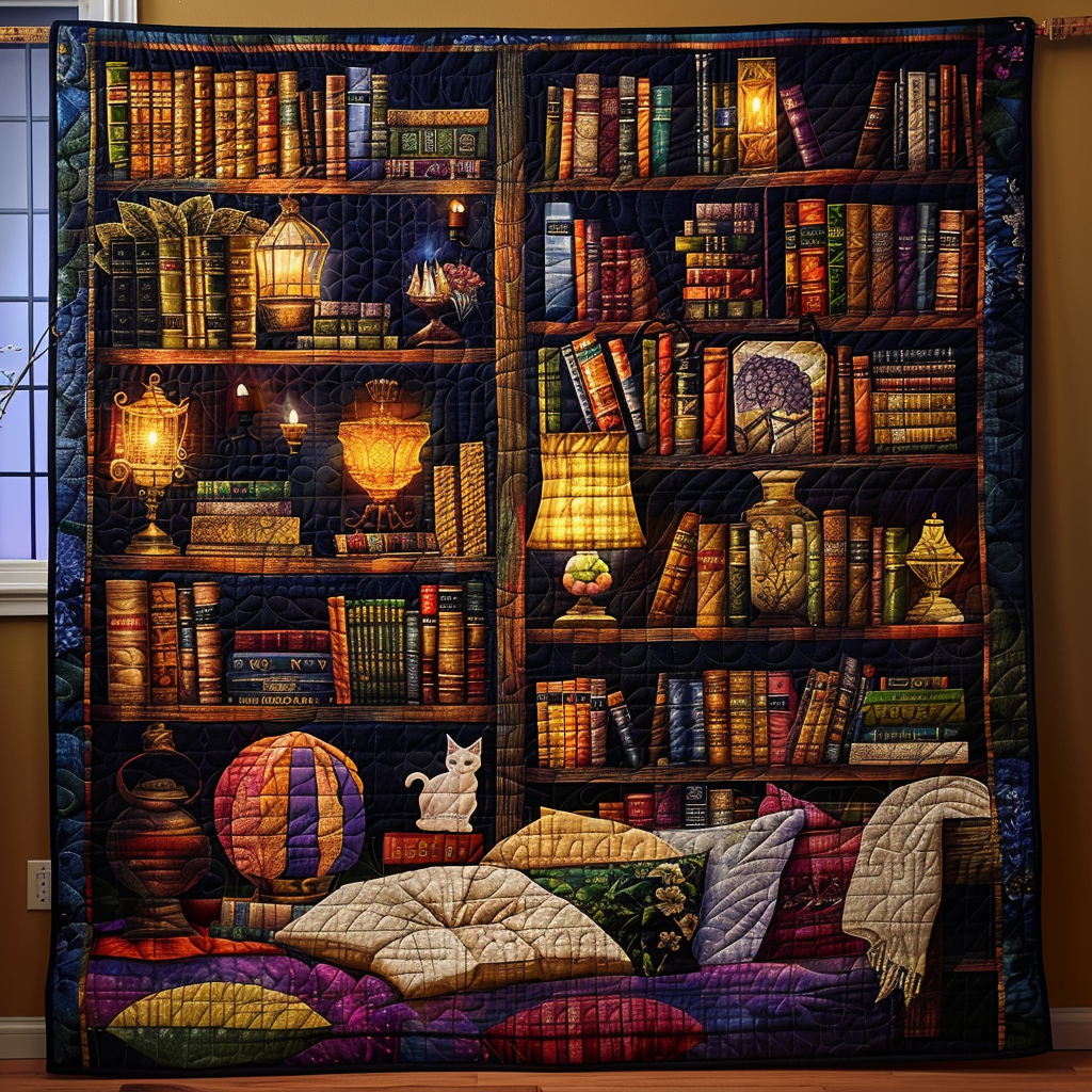 Bibliophile's Corner Quilted Blanket Bedding Ideas Best Gifts For Book Lovers
