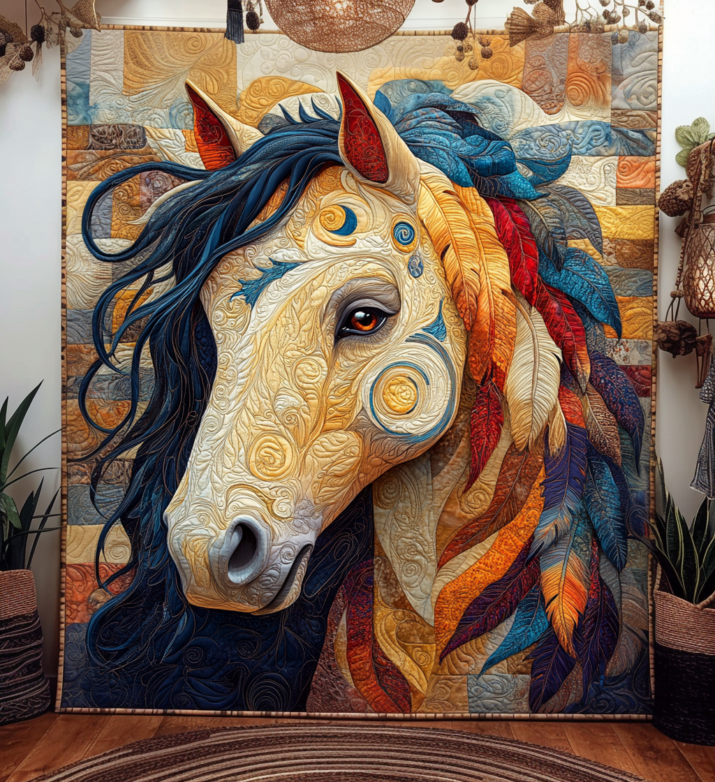 Binding Horse Quilted Blanket Best Sheet Sets Meaningful Father's Day Gifts