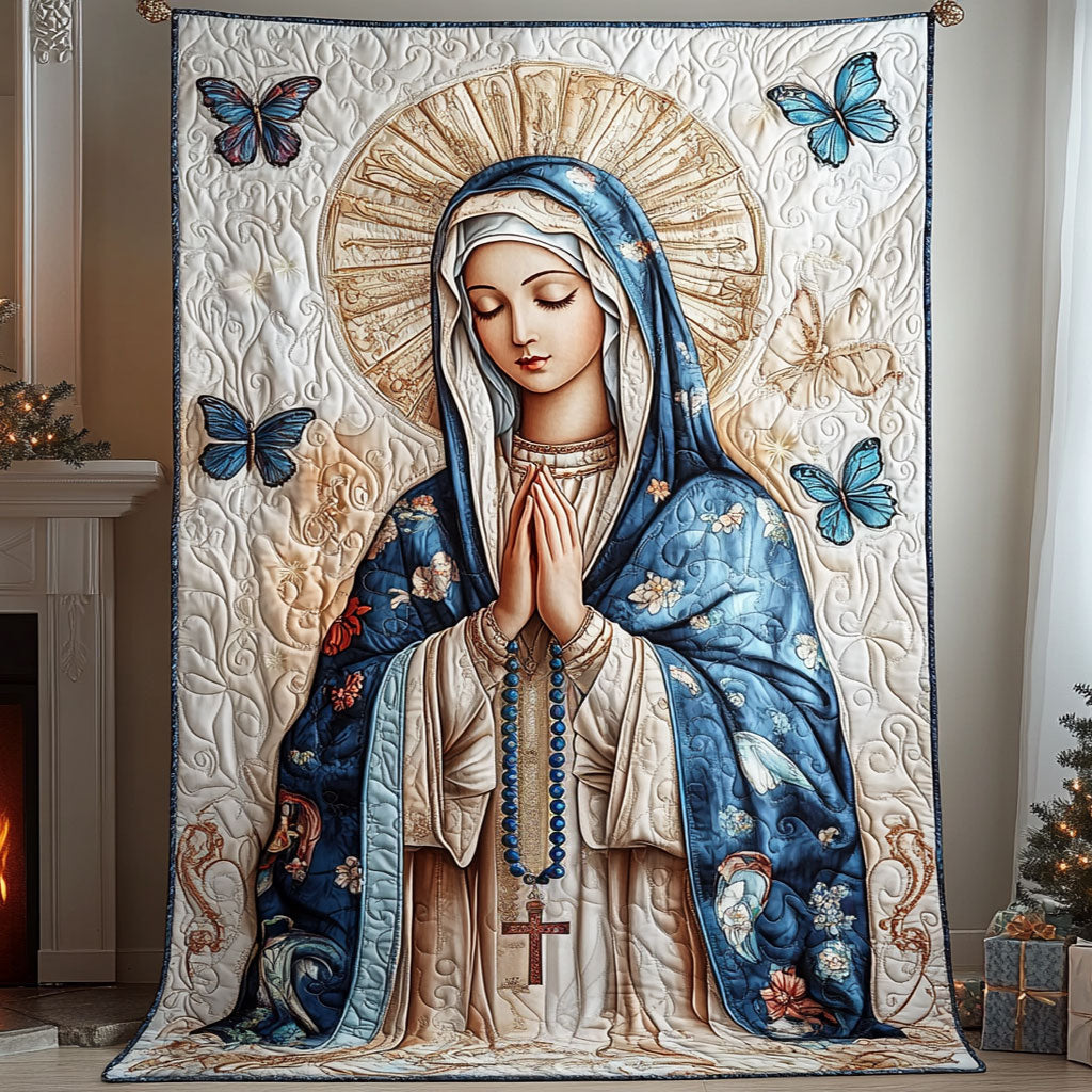Blessed Mary Quilted Blanket Christmas Room Decor Ideas Christmas Ideas For Women