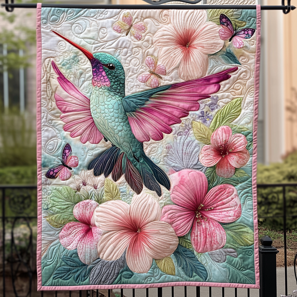 Blossom Dancer Quilted Blanket Best Sheets Ever Beautiful Hummingbird Gifts