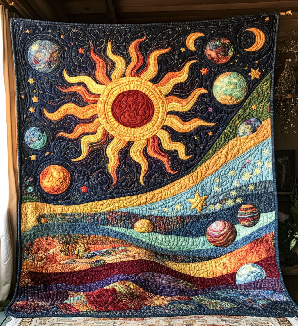 Boho Cosmic Serenity Quilted Blanket Best Bedspread Set Gifts For Mom Birthday