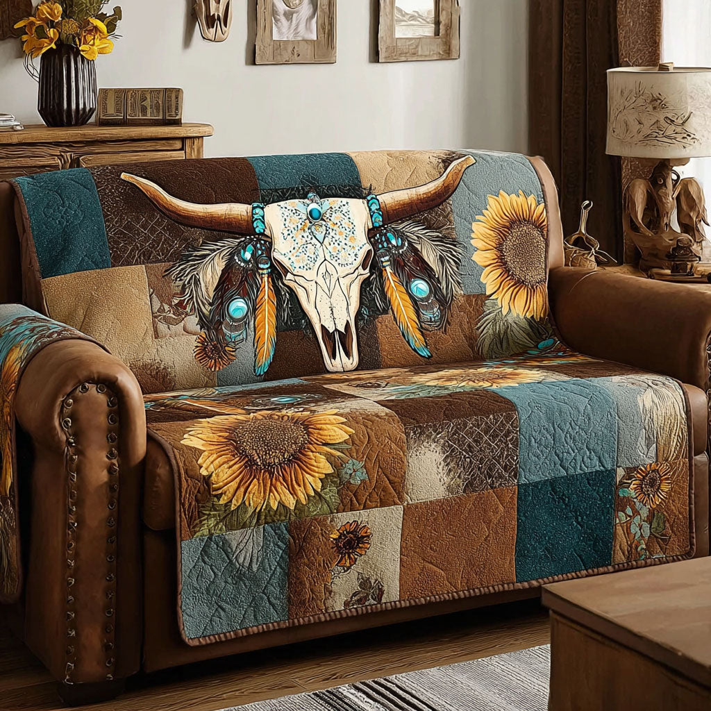 Boho Ranch Quilted Sofa Cover Couch Seat Covers Western Gifts For Men