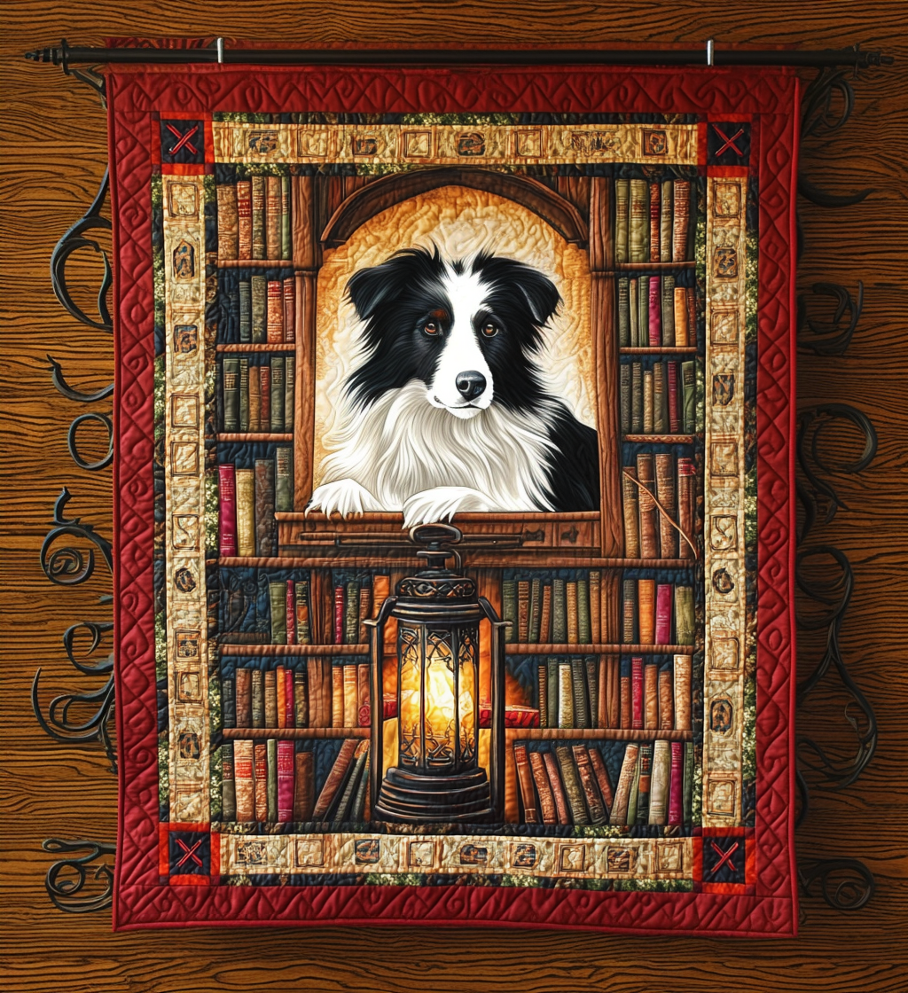 Book Collie Quilted Blanket Good Bed Sets Father's Day Gifts For Husband