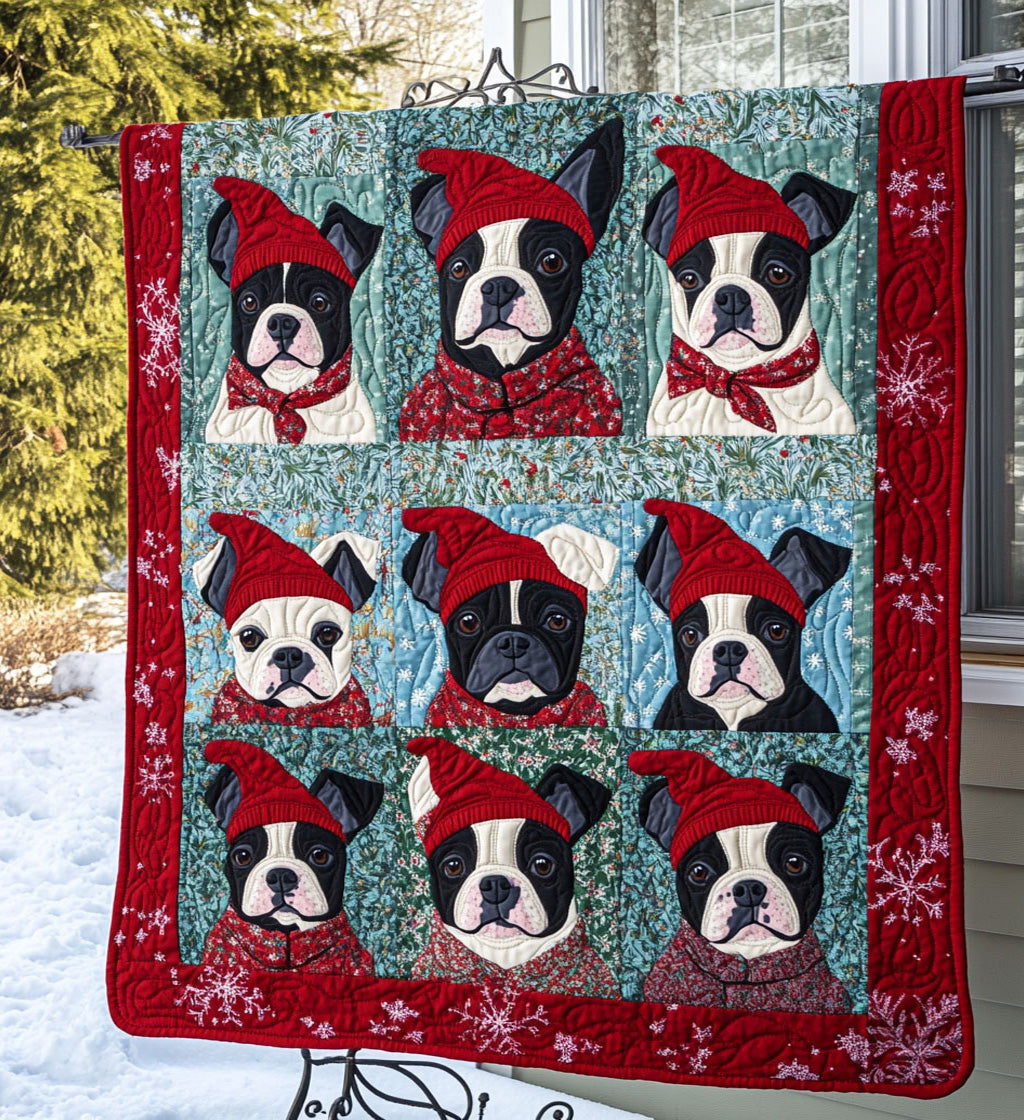 Boston Terrier Bliss Quilted Blanket Cozy Bedroom Ideas Dog Dad Fathers Day Gifts