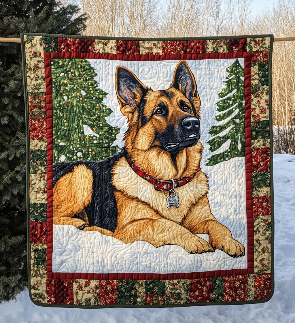 Brave Shepherd Quilted Blanket Comforter Sets Gifts For Dog Lovers People
