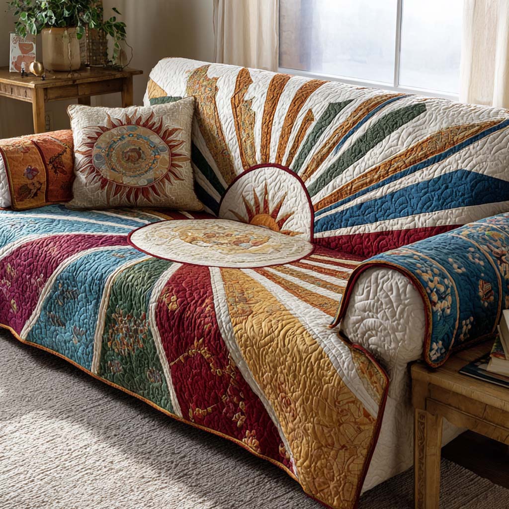 Brickfield Sunrise Quilted Sofa Cover Good Sofa Covers Sentimental Gifts For Mom