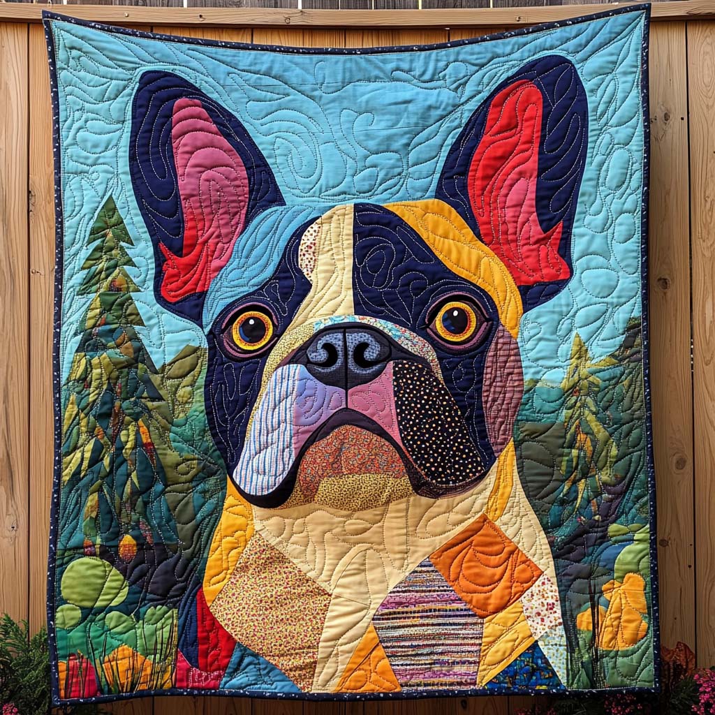 Bulldog Bliss Quilted Blanket Nice Bed Sheet Sets French Bulldog Gifts For Her