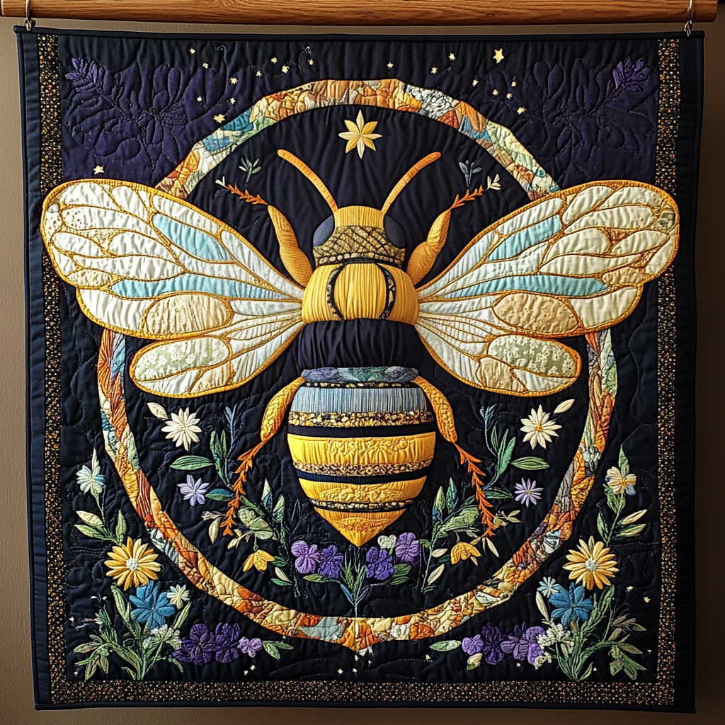 Busy Bee Blossom Quilted Blanket Comforter Sets Unique Bee Gift Ideas