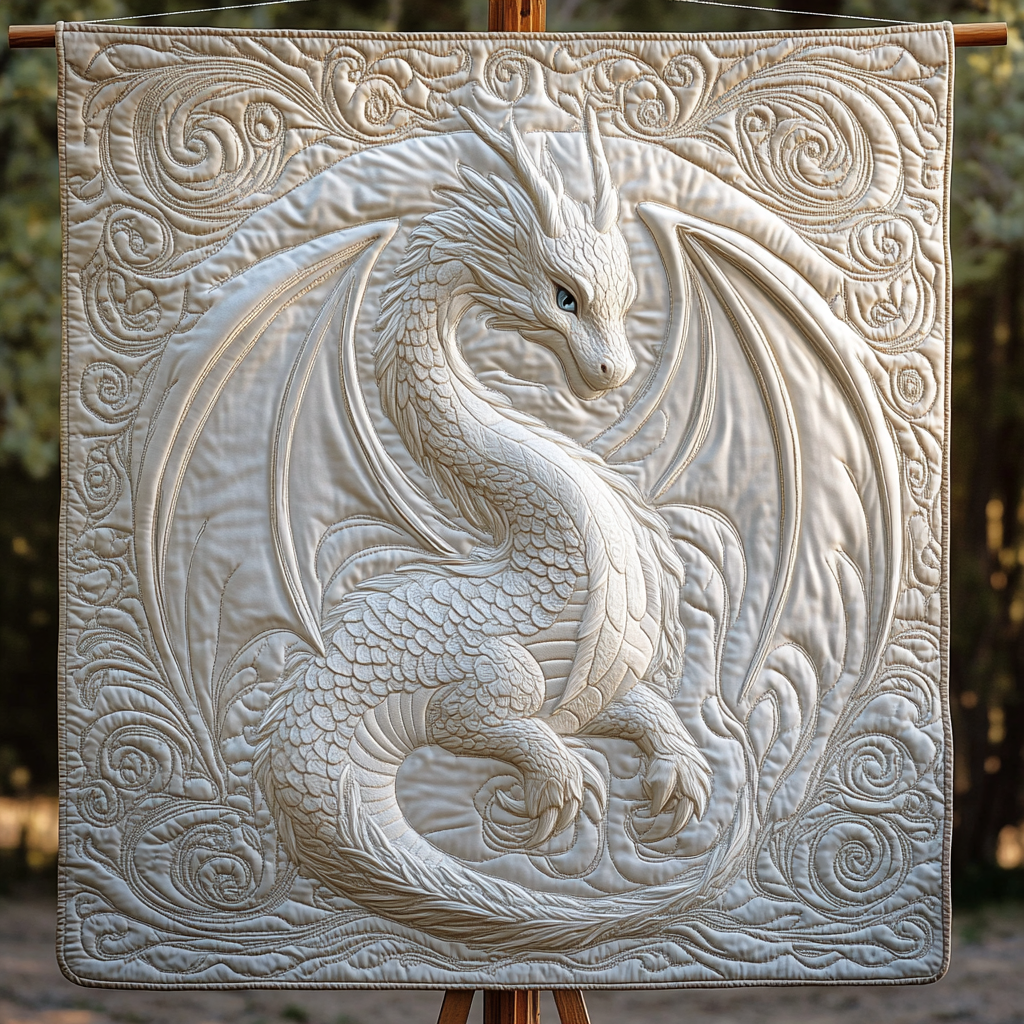 Celestial Dragon Quilted Blanket Cozy Bedroom Ideas Unique Best Gifts For DragonLovers