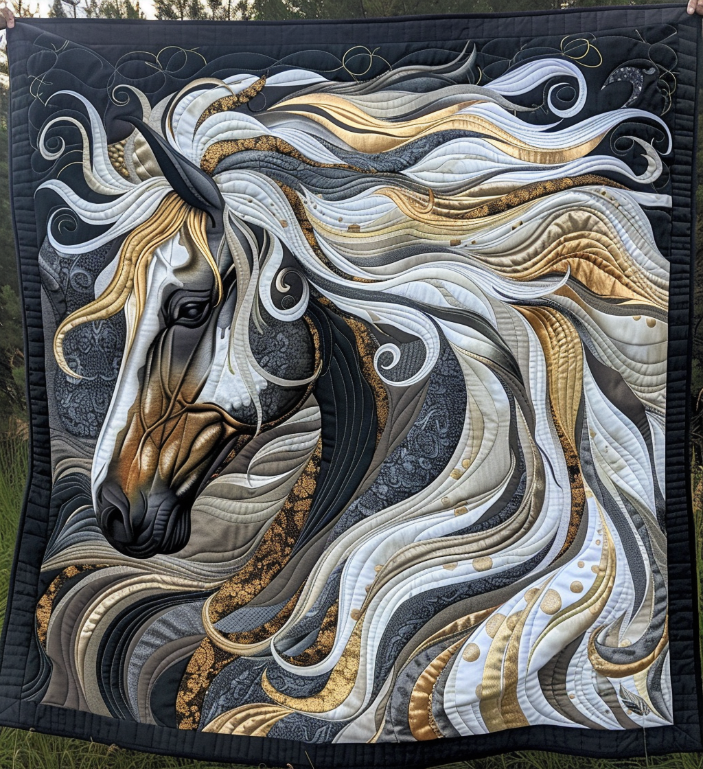 Celestial Hoofbeats Quilted Blanket Bed Room Decoration 50Th Birthday Gifts For Men