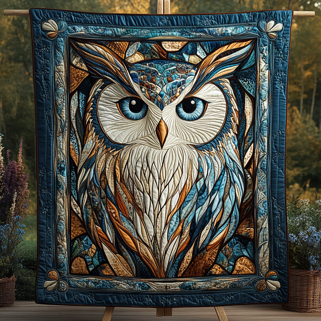 Celestial Owl Quilted Blanket Bedspreads Last Minute Father'sDay Gifts