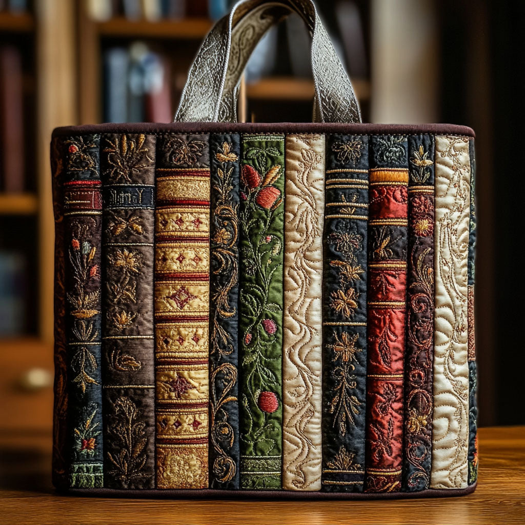 Chapter Delight Quilted Tote Bag Best Tote Bags For Women Awesome Gifts For Book Lovers