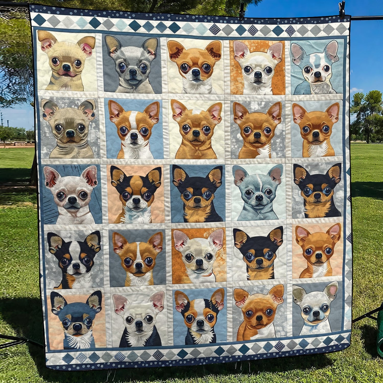 Chihuahua Babies Quilted Blanket Bed Comforter Sets Best Chihuahua Gifts